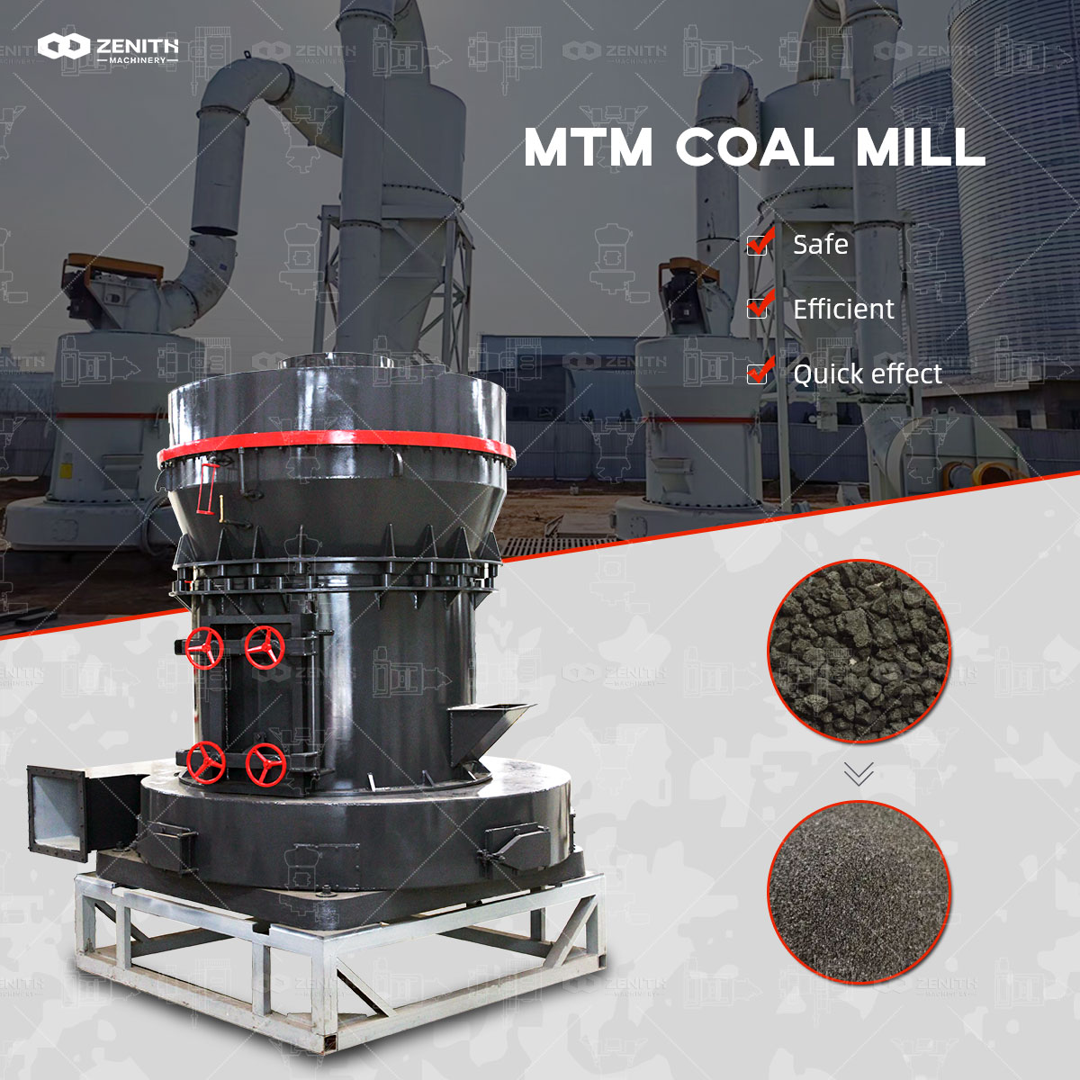 MTW European Trapezium Mill in industrial setting